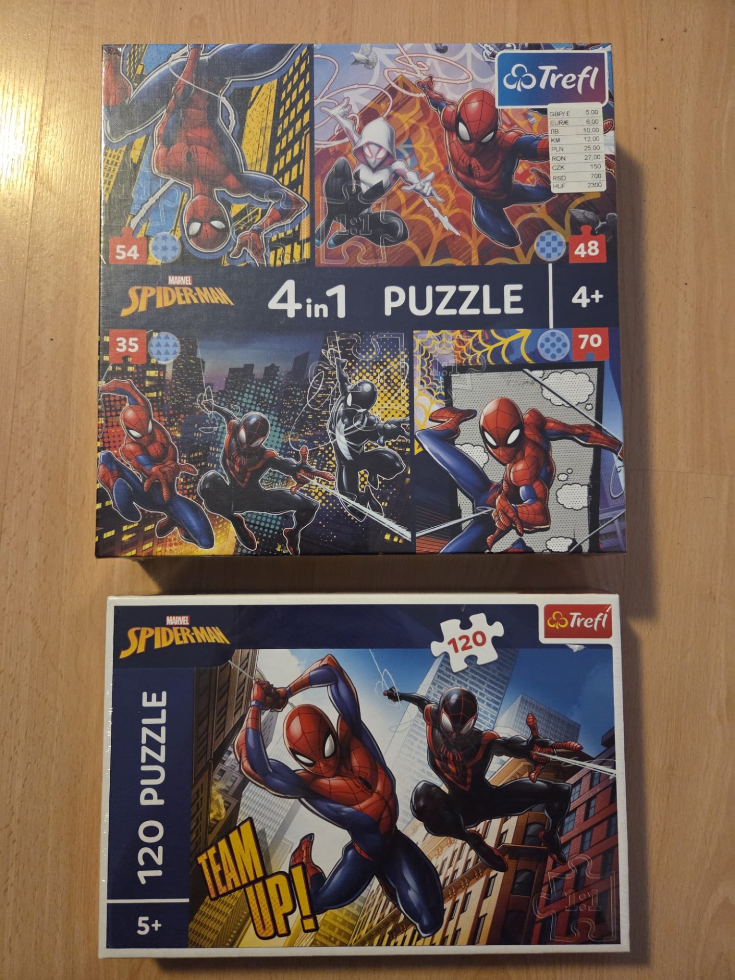 2x puzzle Spiderman