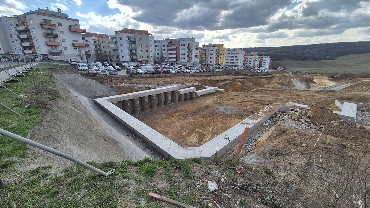Tramvajový tunel Kamechy - výstavba - 14/03/2026